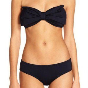 Kate Spade Dive Right In Black Georgica Bikini 2 piece Set Size Medium like new!